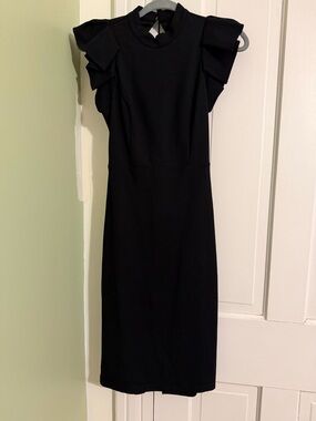 LuLus Black Backless Cocktail Dress - Small